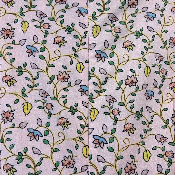 Dalia MacPhee Pink Floral Hostess Maxi Long Dress - Size Large - Picture 7 of 9